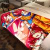 1PC Cartoon Son Goku  Print Flannel Blanket, High quality All Seasons, Home Decor, Warmth and Comfort, Perfect for Christmas Gifts