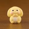 Cute Easter Rabbit Resin Miniatures Animal Figurine for Festive Decoration Animal Figures Fairy Garden Decoration