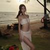1011 New Swimsuit Beach Vacation Three-Piece Skirt Split Cute Small Bust Slimming Hot Spring Swimsuit for Women