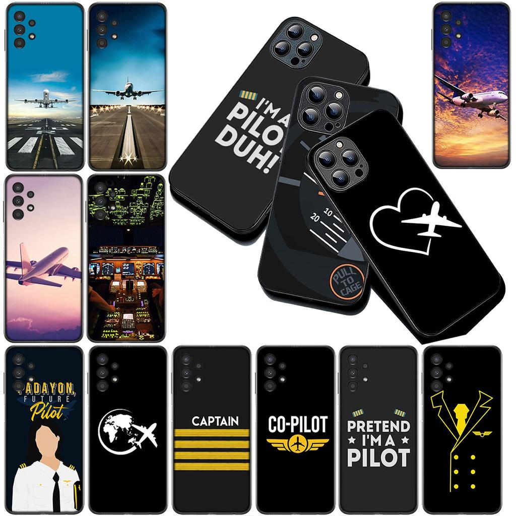 Cover for Xiaomi Redmi 15 15C A3 A4 A5 9A 9C NFC Note 9 8 9T 8T Pro Casing Phone Case Aircraft Travel Airplane Pilot Epaulette