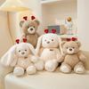 Cartoon Stuffed Bear / Bunny Plush Doll Cute Animals Rabbit Soft Baby Accompany Sleeping Pillow Girls Kids Xmas Birthday Gift