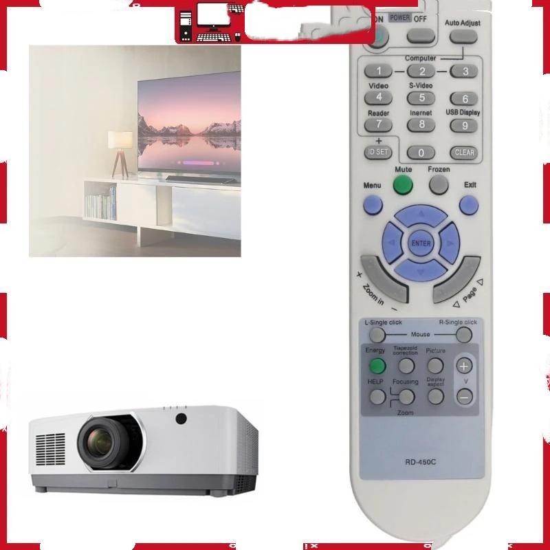 New Replaced Remote Control For Projector Rd-448E Projector For Home Office Universal Remote Control Accessory