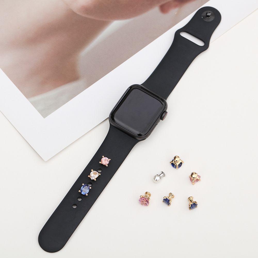 Clous en métal, accessoires de bracelet en diamant, ornement de bracelet de montre, bague décorative, breloques de ceinture