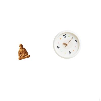 Sacred Heart Jesus Statue Modern Wall Clock Collectible Figurine Decorative Numerals Quiet Hanging