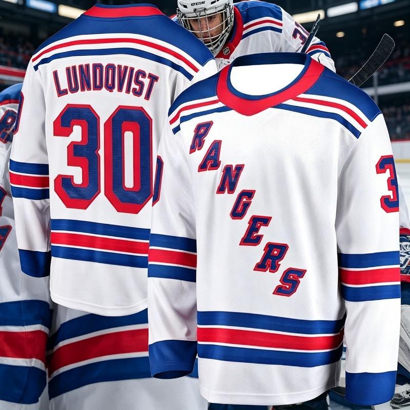 2026 Men's New Ice Hockey Training Suit - Rangers Fan Edition - 3D Printed Design - Moisture-Wicking Long-Sleeved Shirt Kids