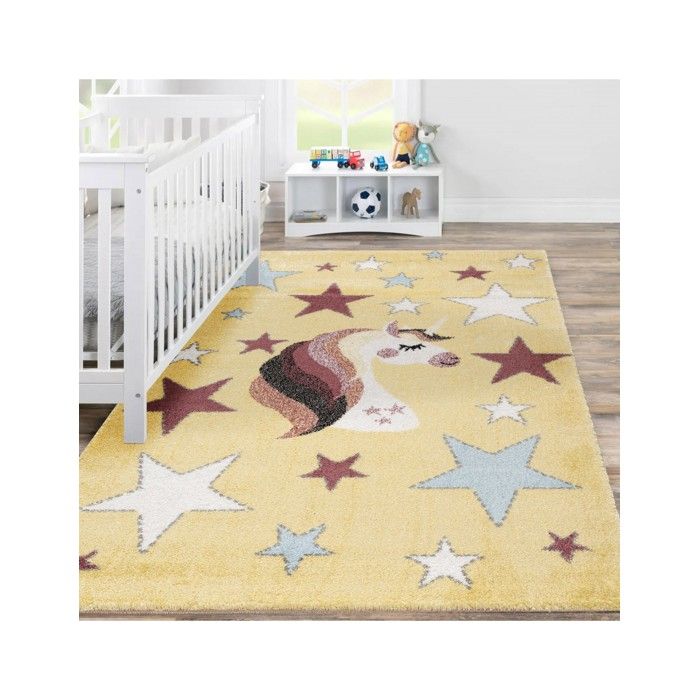 Mani Textile - Tapis Enfant BAMBICA Jaune 120x170