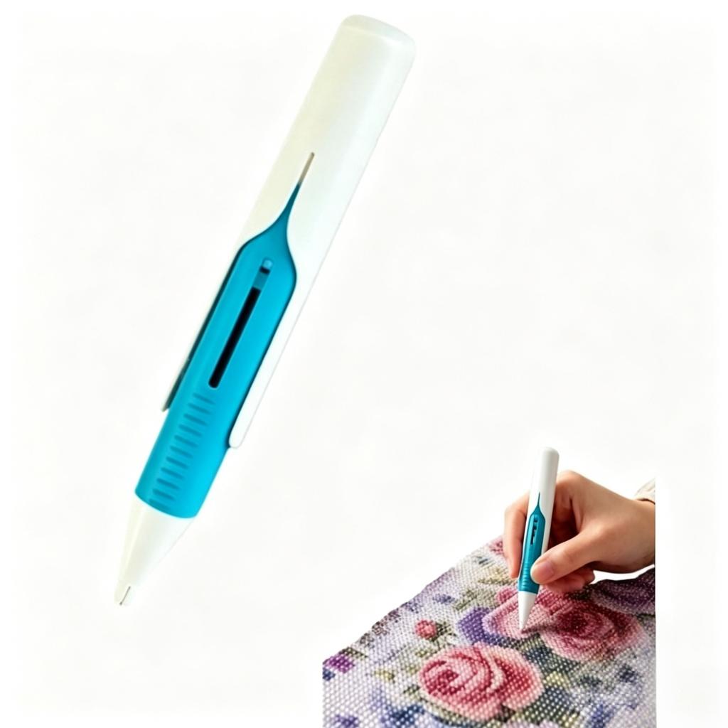 Automatické pero na diamantové malování Dávkovač korálků Beadblitz Diamond Art Pen Dispenser pro kulaté kamínky 2,8 mm DIY řemesla pro dospělé