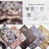 New Style Creative DIY Paper Cats 50pcs DIY Paper Cat and Dog Models Cute Printed Origami Animal Decor Foldable Animal Origami