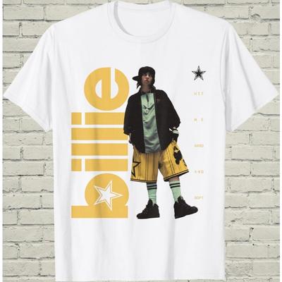 2026 Summer Tee Men Women Vintage Top Billie Eilish Tshirt Hit Me Hard Soft Tee Alt Pop Music Merch Standing Photo Top, Y2K Grunge Fan Apparel
