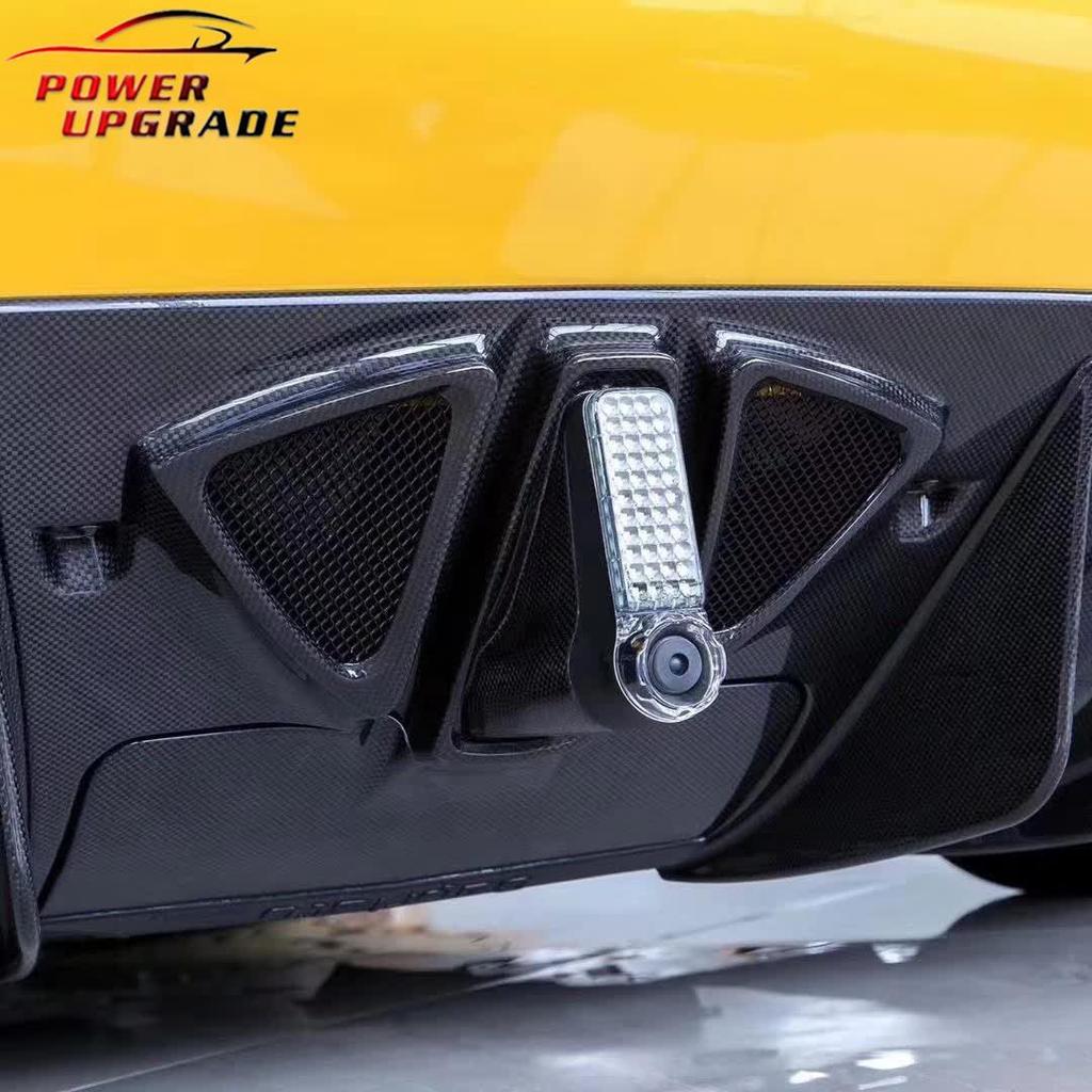 Compatible Ferrari 488 CS Style Carbon Fiber Body Kit: Front & Rear Lips, Side Skirts & Vents