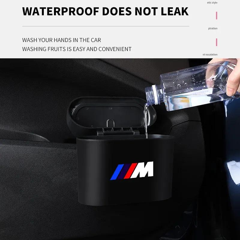 Portable Car Trash Pressing Type Trash Can For BMW M M2 M4 E46 E90 E60 F30 F10 E39 E36 F20 G30 G20 E87 E92 E91 E30 X1 X3 X5