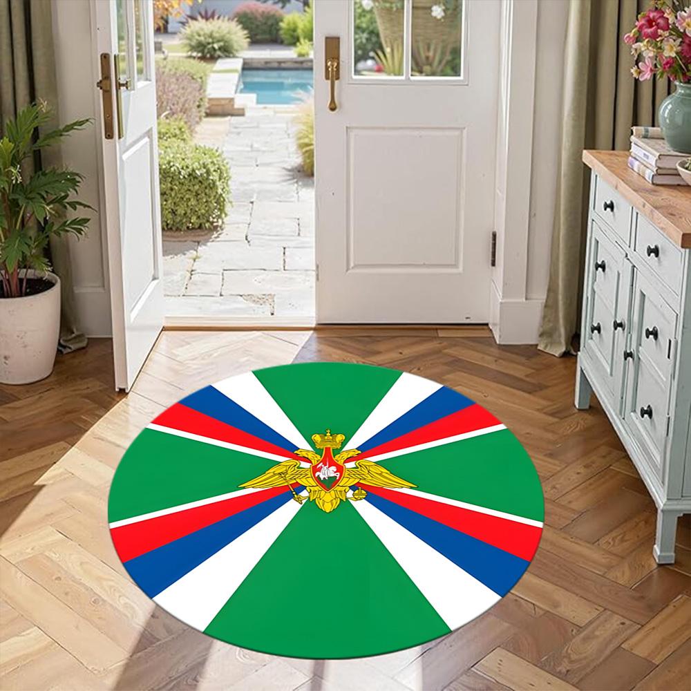 Eagle Round Office Rug Design for Game Room Dormitory Entryway Outdoor Antislip Round Carpet Decorate Offices Perfect Gift for Friends Family