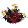 Halloween Theme Maple Leaf Candle Holder Wreath Handmade Pillar Ring Wreath  Fireplace Decoration