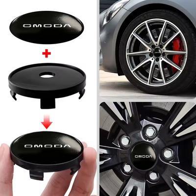 Para Chery Omoda 4 Peças 56mm/60mm Calota Central de Roda de Carro Tampa de Aro 5 C5 E5 C9 9 EV PHEV 2025