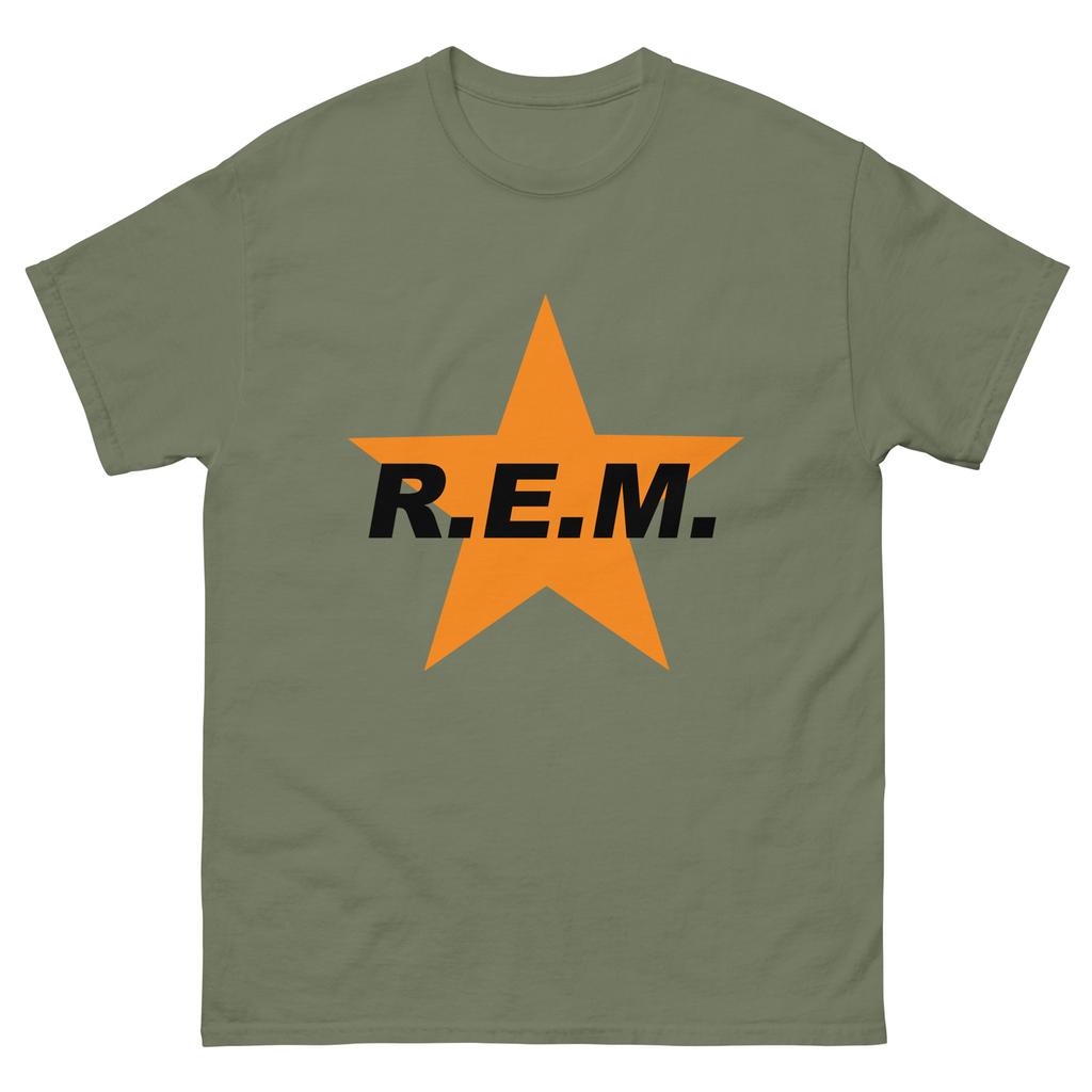REM. Riproduzione anni '90 REM Star Stile Vintage Anni '90 Band Unisex Maglietta Classica