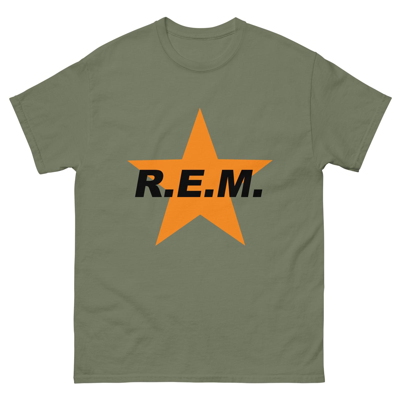 REM 90s Reproduction REM Star Vintage Style 90s Band Unisex classic tee S