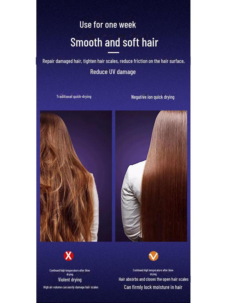 High-Speed Leafless Ion Hair Dryer: 5-in-1, Powerful & Quick-Drying