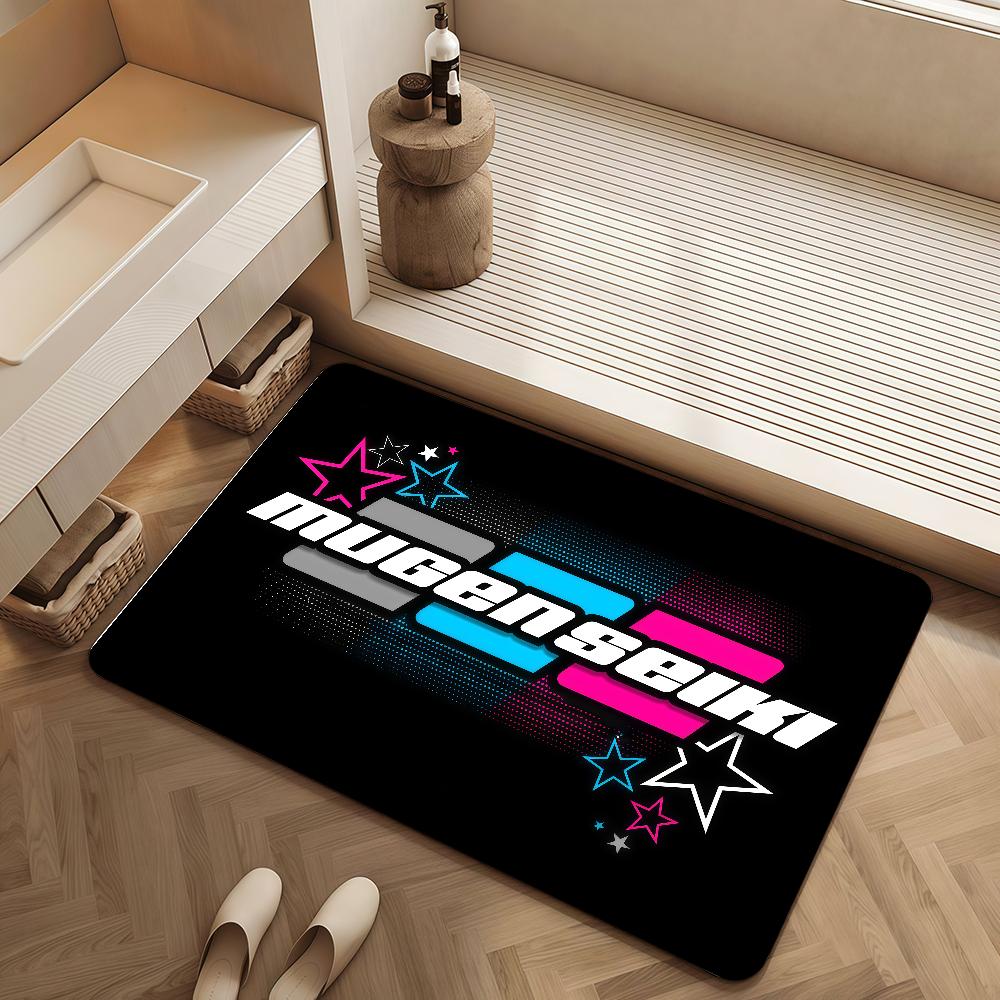Door Cool Seiki Mat Bedside Entrance Bath Floor Decoration Corridor Door Fashion Logo Mat Carpet Living Room M-Mugen Balcony