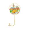Nanjing Landmark Fan-Shaped Metal Bookmark - Fuzimiao East Gate Cultural Souvenir
