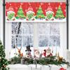 Christmas Short Curtain Merry Christmas Decoration for Home 2024 Xmas Short Curtains Ornament Navidad Natal New Year Gifts 2025