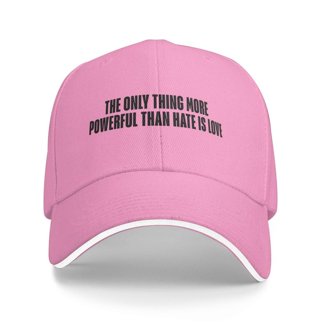 Baseball Caps The Only Thing More Powerful Than Hate Is Love Gifts Graphic Unisex Women Outdoor Summer Caps