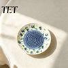 Piatto Grattugia Pomodoro Piatto Aglio in Ceramica, Grattugia Manuale Frutta Zenzero Formaggio, Disco di Macinazione Sicuro Tritatutto da Cucina Multifunzione Piatto per