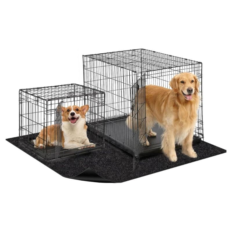 Felt Pet Carriers Liners With Waterproof Backing Thermal Insulation Scratchproof Cage Mats For Dog Cats Crate Bedding