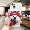 Cute dog couple men and women new models for iPhone15 mobile phone case Apple 15Pro soft case transparent cartoon