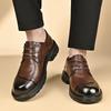Fashion Retro men's leather shoes High quality leisure and business style Adult work and office Gentlemen's hot selling shoes derby