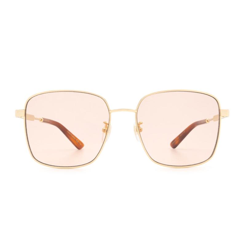 Gucci Pink Metal Sunglasses Women's