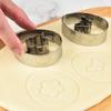 9pcs Hand Press Easter Cookie Cutter Set Stainless Steel Cookie Stamp  Fondant Cake