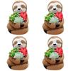 Creative Succulent Planter Flowerpot Black Cat Cute Resin Plant Pot Best Gifts for Family Friends Sloth Plant Holder Xmas Gifts