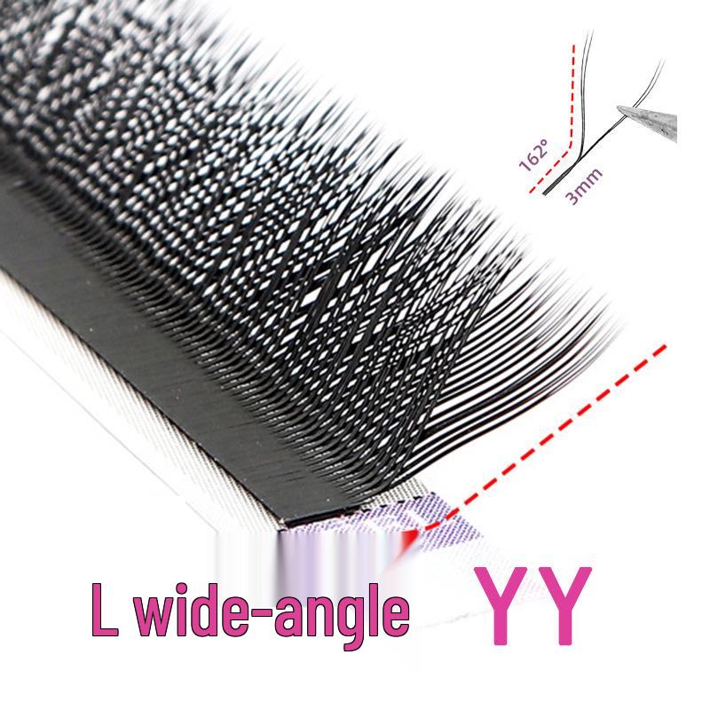 

L-Shaped Wide-Angle Y-Graft Soft Y-Weave 162 Baby Curl Fox-Eye False Eyelashes 10mm