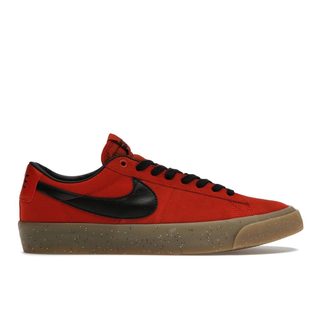 Nike Zoom Blazer Low Pro GT SB Cinnabar Gum Unisex Sneakers Red Gum-Light-Brown Black DC7695-600