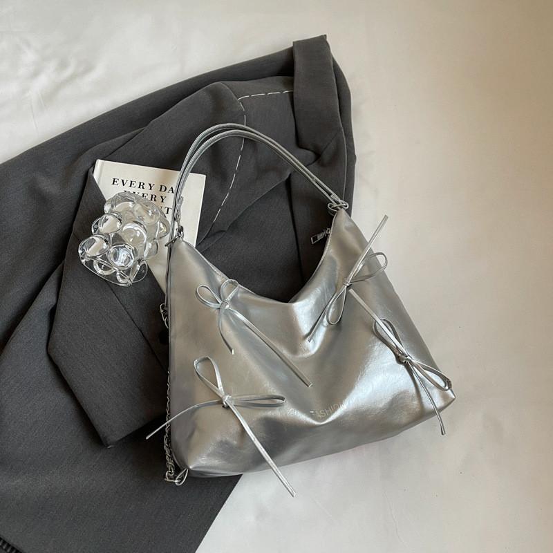 Schicke Modische Schmetterlingsknoten PU-Tragetasche Für Sommer 2024 Stilvolle Umhängetasche