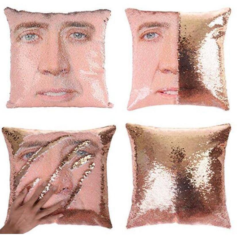 Nicolas Changing Pillow Cage Donald Trump Vladimir Putin Mermaid Cushion Cover