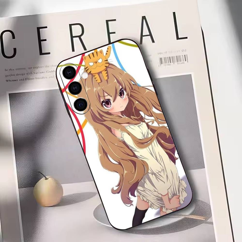 

Toradora Aisaka Taiga Mobile Phone Case Black Silicone Soft For Samsung Galaxy A73,A72,A71,A70,A53,A52,A51 Samsung a72