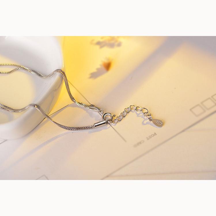 Double Necklace Pendant Female Short Section Simple Collarbone Chain Jewelry  Romantic Accessories Necklace Valentine's Day Gifts