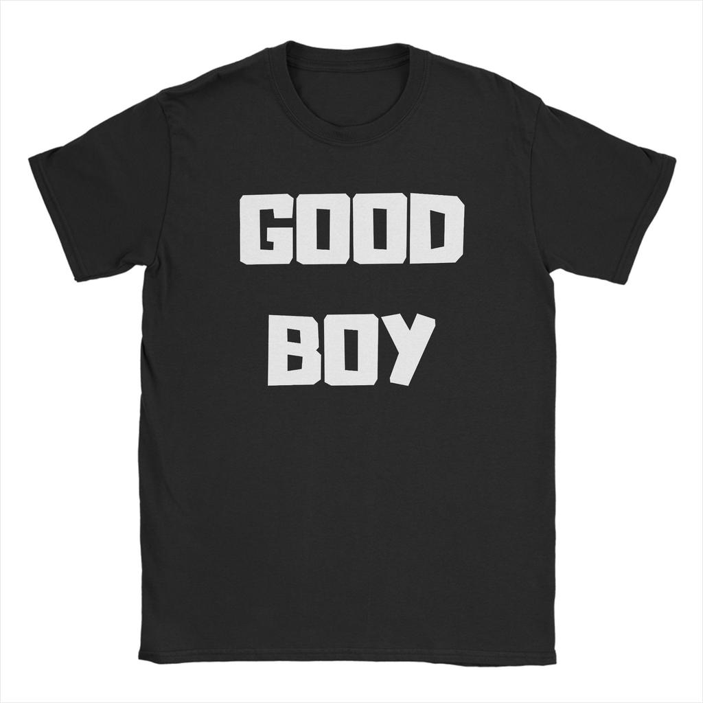 Camisetas Unisexes Good Boy 100% Algodón Ropa Vintage Manga Corta Cuello Redondo Camisetas Regalo de Cumpleaños Camiseta