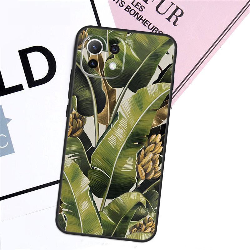 Tropical Leaf Pattern Case For Xiaomi 17 Pro Max 14 15 Ultra 13T 15T 14T Pro POCO X7 Pro X5 X6 F5 F6 F7 F8 Cover