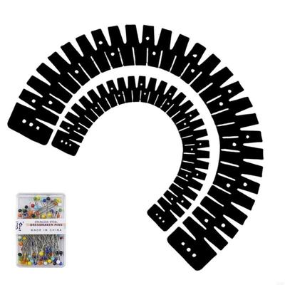 2 Piece Silicone Hemming Set For Seamlessly Sewing Projects Heat Resistant Ruler A0KF