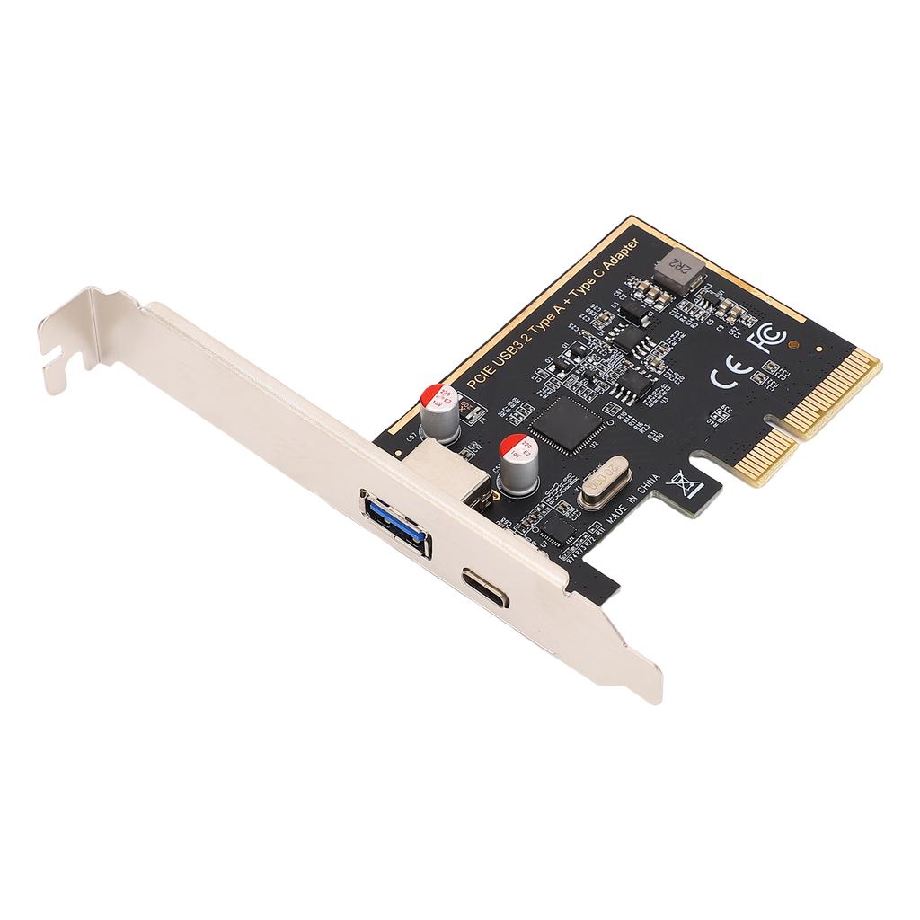 PCIe To USB 3.1 Expansion Card Type A Type C 10Gbps High Speed Data Transfer PCI Express Expansion Card for Desktop