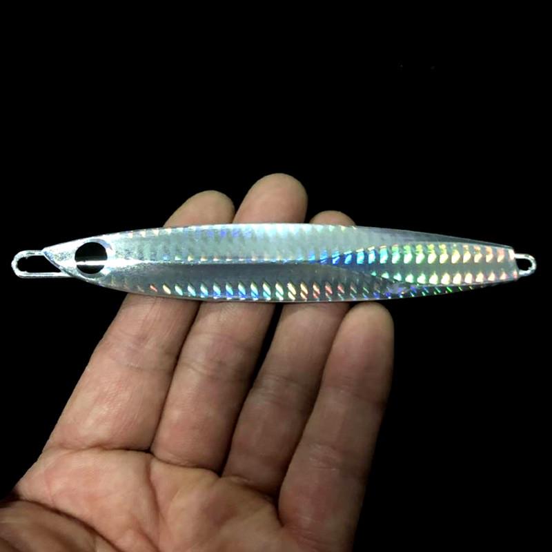 Night Glow Iron Plate Spinner Lure (100g) for Ocean Trolling & Shore Casting