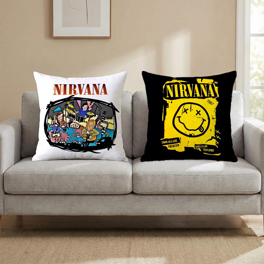 Rock Nirvana Cushion Cover Cushion Cover Set 4Pcs 50X50 45X45 40X40 Pillowcase Decorative Sofa Home Decor