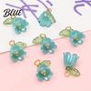 Three-dimensional Flower Charm 10Pcs DIY Pendant Three-Dimensional Simulation Texture Resin