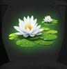 Glow-in-the-dark Flower Toilet Seat Cover/toilet Sticker Self-adhesive Paper