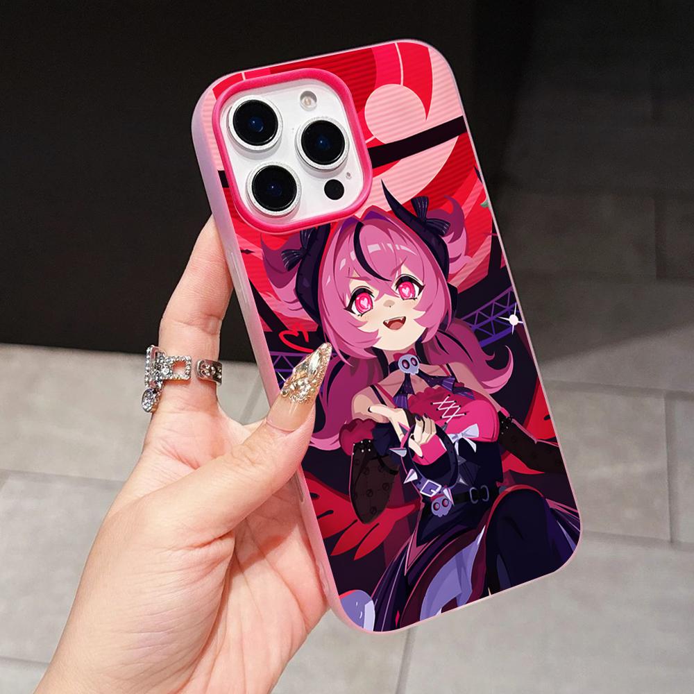 

Zenless Zone Zero Aria Jelly Double layer Rose Red Mobile Phone Case for iPhone 17 16 15 14 13 12 11 Air Pro Max Plus Protective iPhone17 Pro