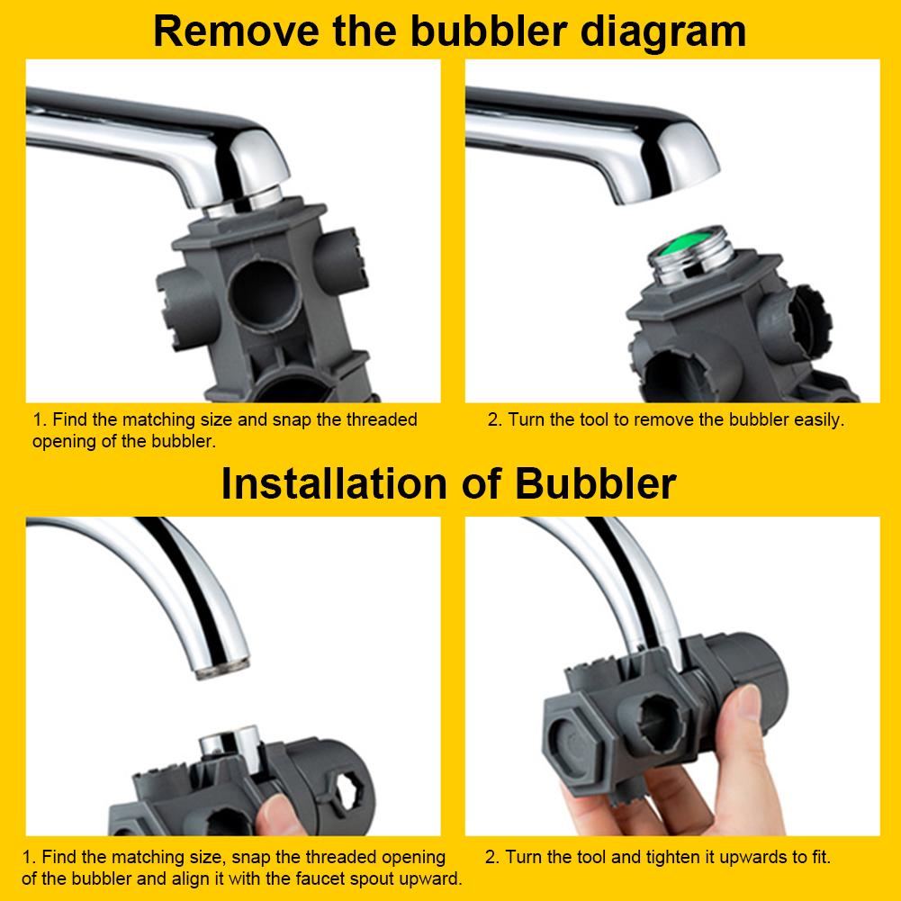 16-in-1 Wrench Tool Set Multi-function Wrench for Faucet Faucet Aerator Removal Tool Maintenance Pipe Faucet Disassemble Aerator