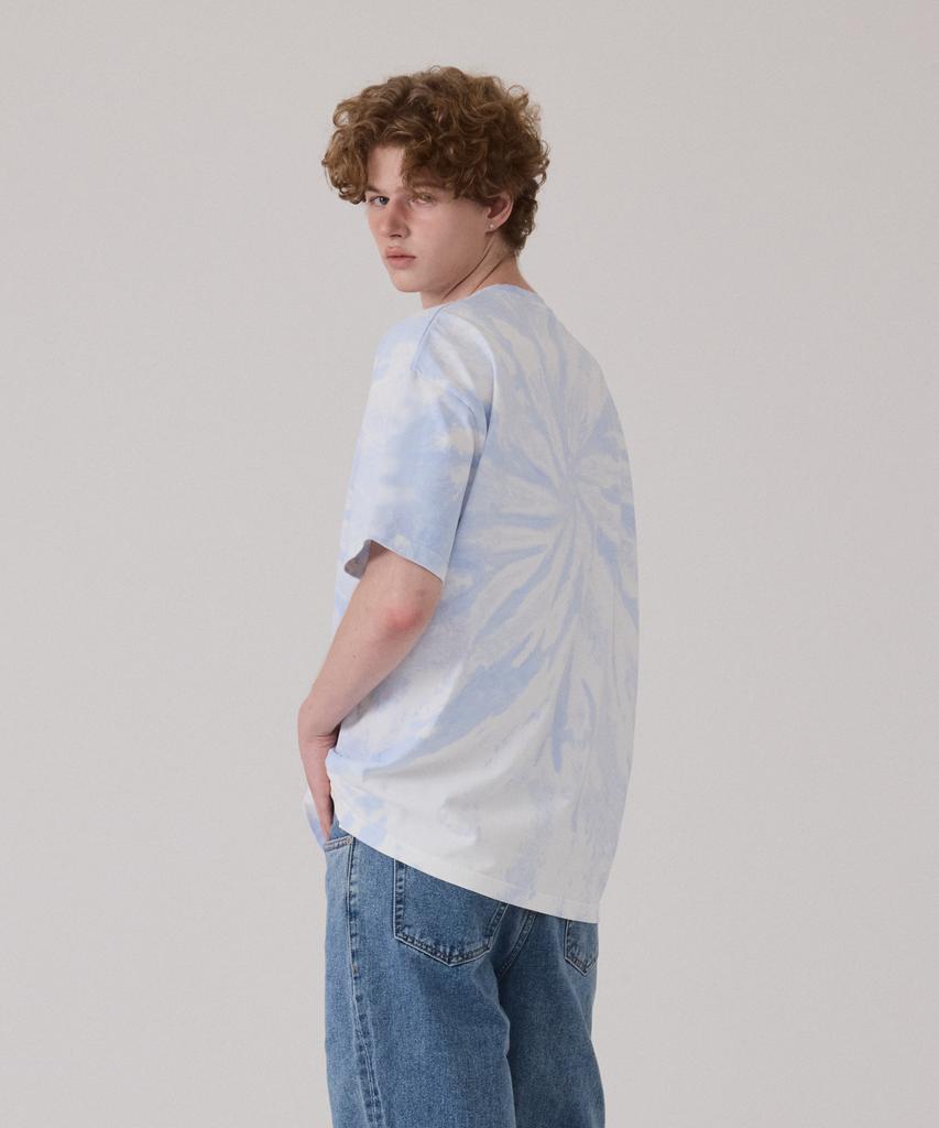 Gesison Tie-Dye Oversized Short Sleeve T-Shirt_Freedom