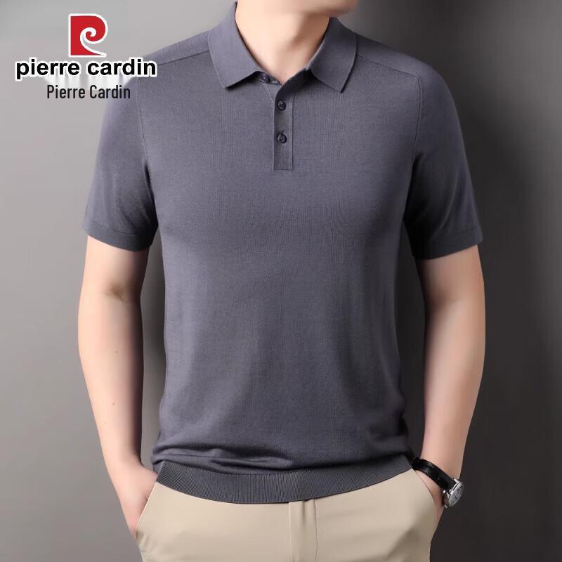 Pierre Cardin Men s Solid Long Sleeve Polo Knit L